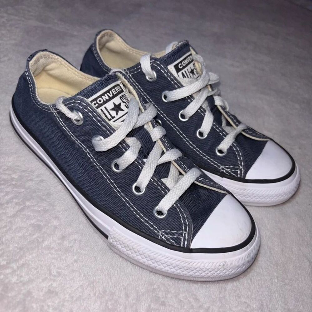 Converse Chucks All Star Low Top Sneakers Navy Blue Canvas Classic Retro size 13